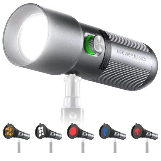 Neewer BASICS  FL10 10W LED PHOTOGRAPHY FLASHLIGHT _ silver